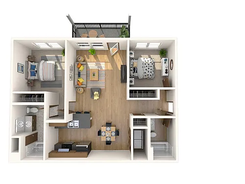 Floor plan 2 Bedroom
