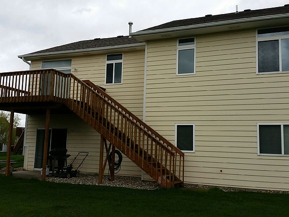 Upper deck and patio below