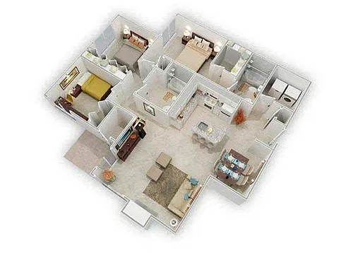 Floor plan Breakwater Flat - Standard