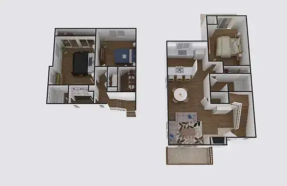 Floor plan 3x2 Townhome