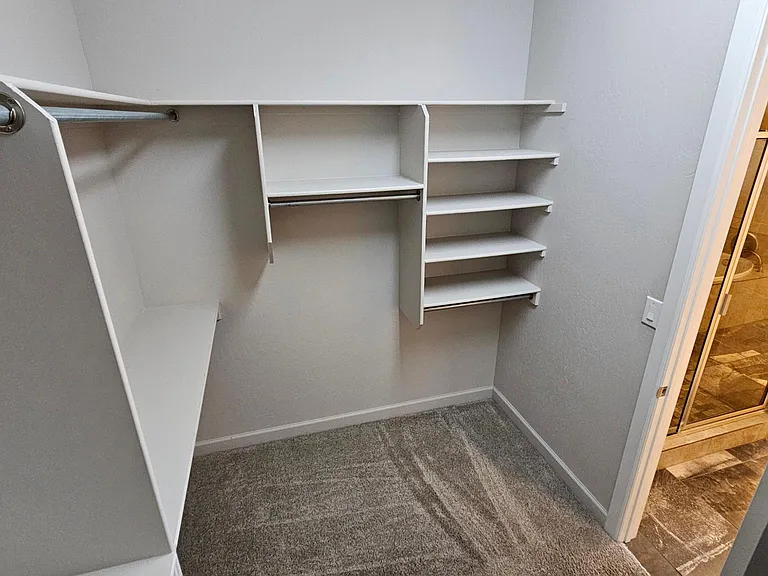 Space full master closet