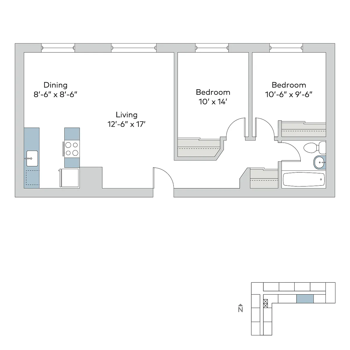 Floor plan 701ea2bA