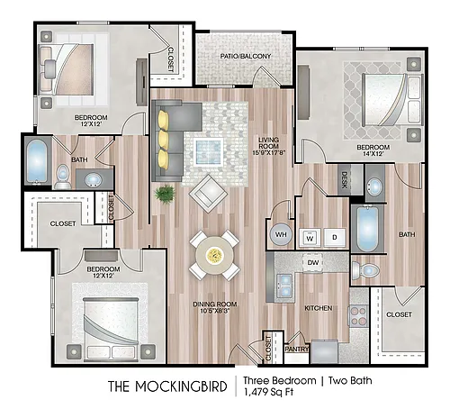 Floor plan The Mockingbird - Premium Upgrade