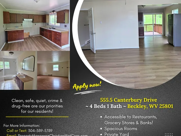 555 1/2 Canterbury Dr, Beckley, WV 25801