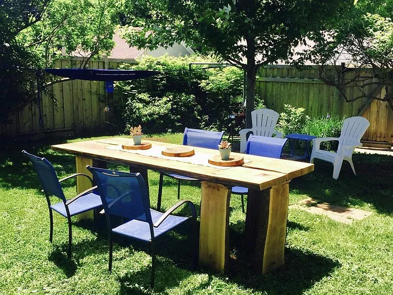 Backyard in summer - great entertaining space!