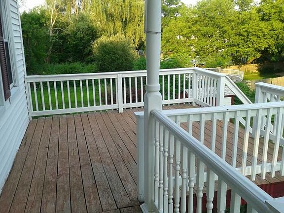 Side porch and deck