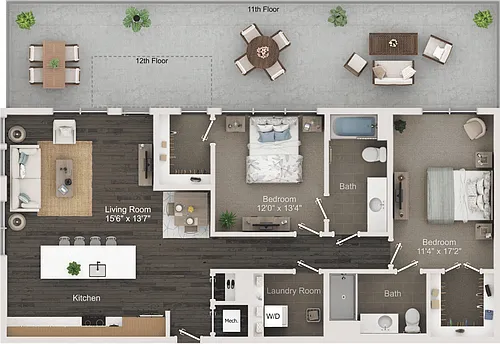 Floor plan B6PH