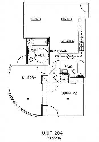Floor plan 2 Bedroom 2 Bathroom