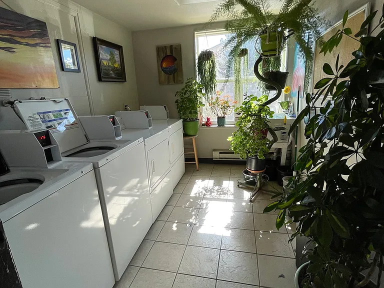 One of the shared laundry areas.