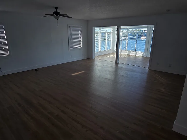 Huge Master Bedroom Suite with waterfront bonus area - the entire upstairs.