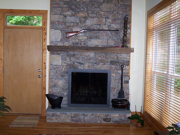 Excellent a, Woodburning Fireplace. 