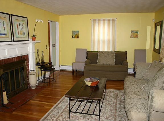 Living Room with Fireplace