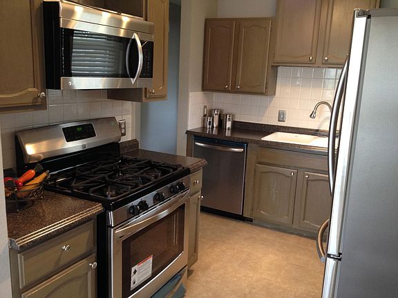 All stainless steel appliances, gas stove, super quiet dishwasher, french door refrigerator, bottom freezer with ice maker
