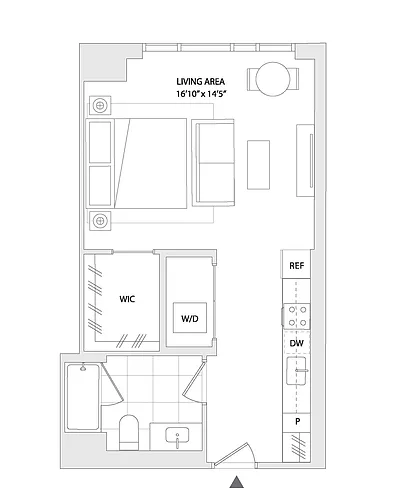 Floor plan STUDIO A6