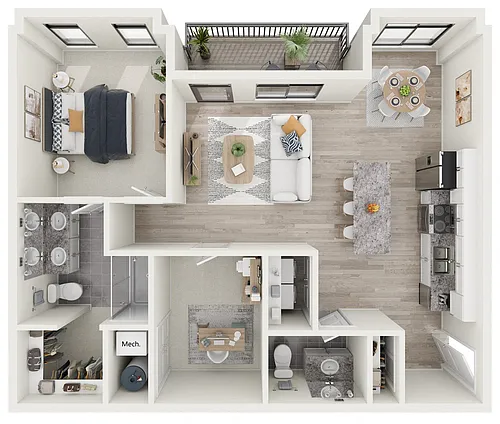 Floor plan Elm - Stacked Flat