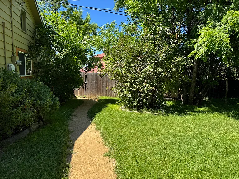 Pathway to private entrance.