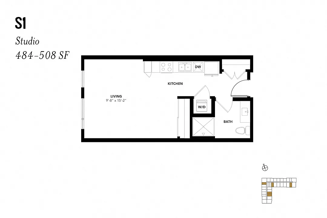 Floor plan Studio S1