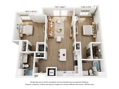 Floor plan 2BR TYPE A