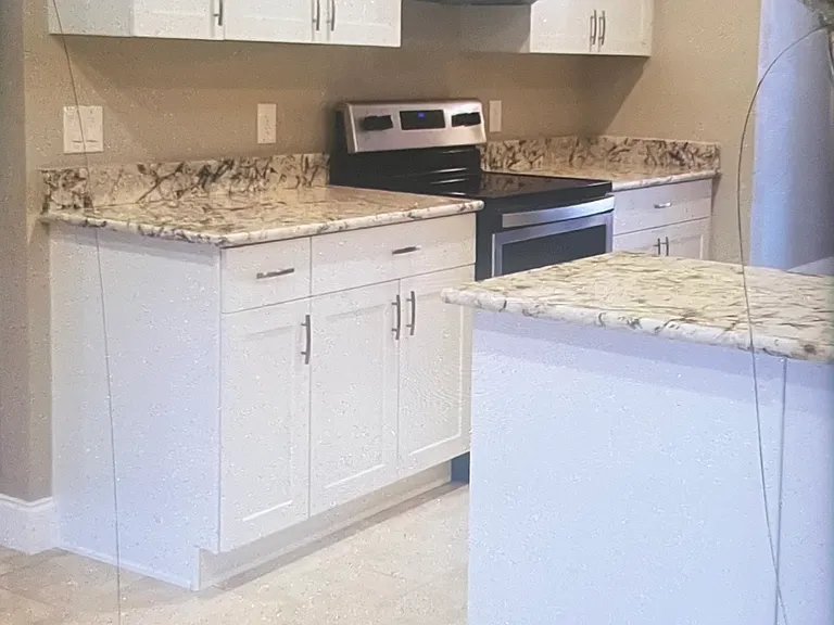 New cabinets, flooring, & appliances.