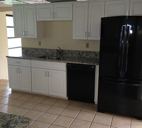 Kitchen with granite countertops