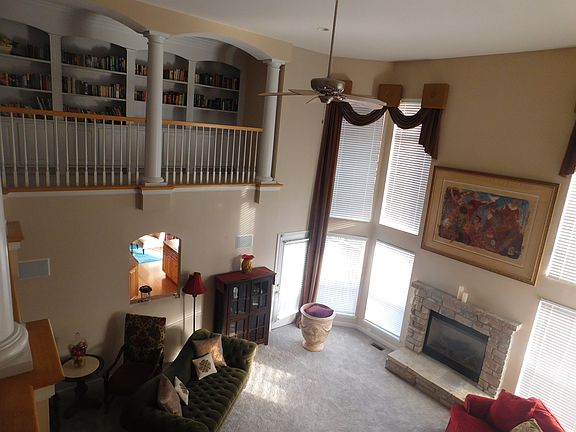 Vaulted Great Room fireplace
