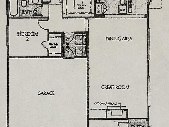 Entry on the left side. Illustration only