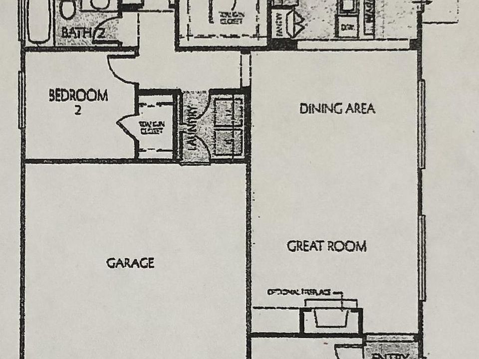 Entry on the left side. Illustration only