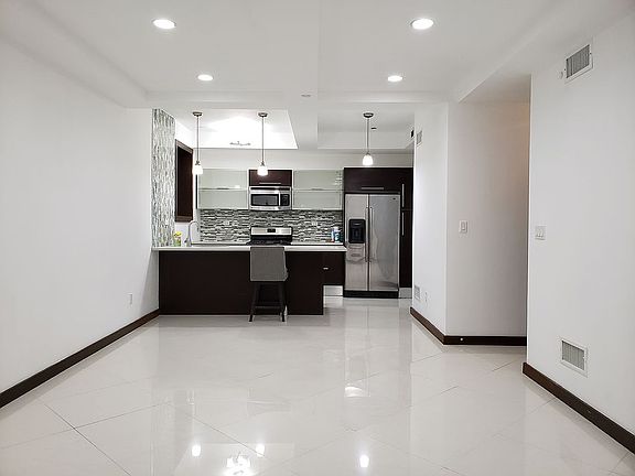 Open kitchen and living room