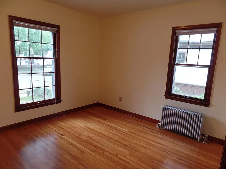 Front Bedroom, left window faces the street.