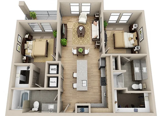 Floor plan B1