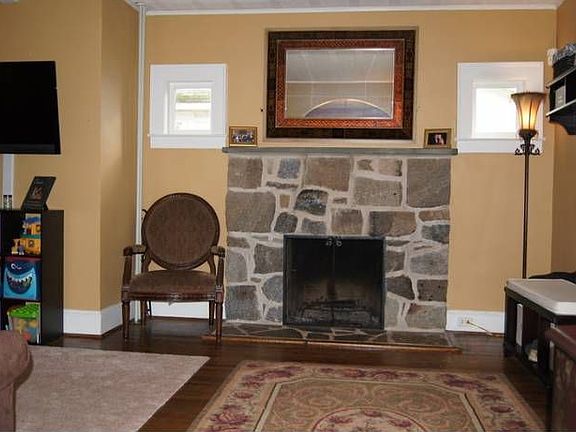 Stone Fireplace in LR