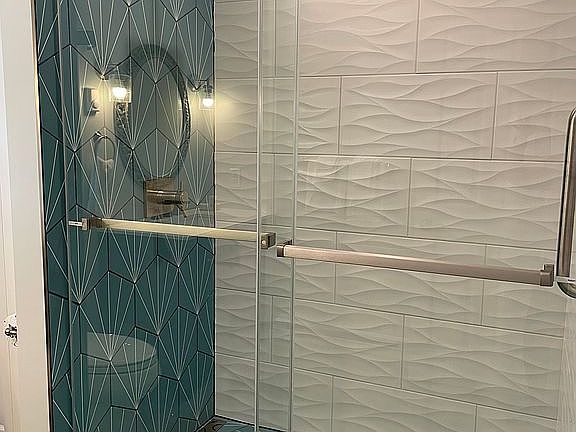 Downstairs primary shower