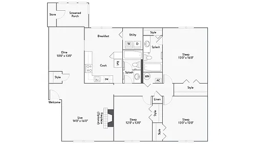 Floor plan Dayton