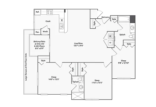 Floor plan Canton
