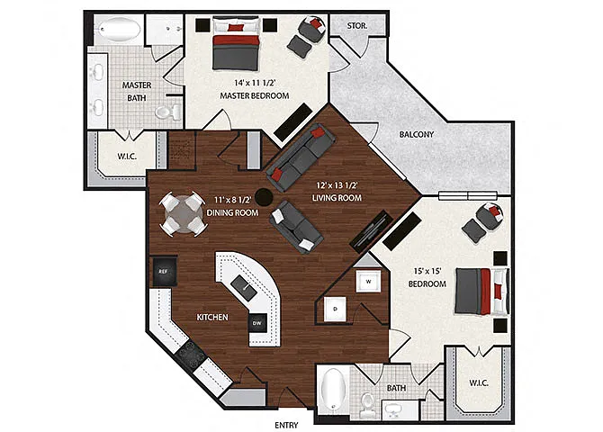 Floor plan B3