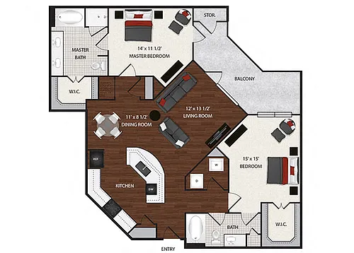 Floor plan B3