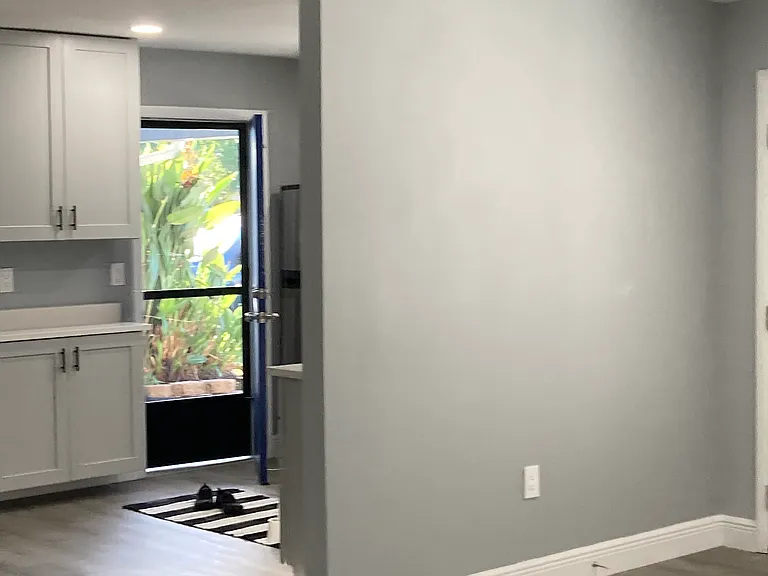 kitchen door - main entrance view