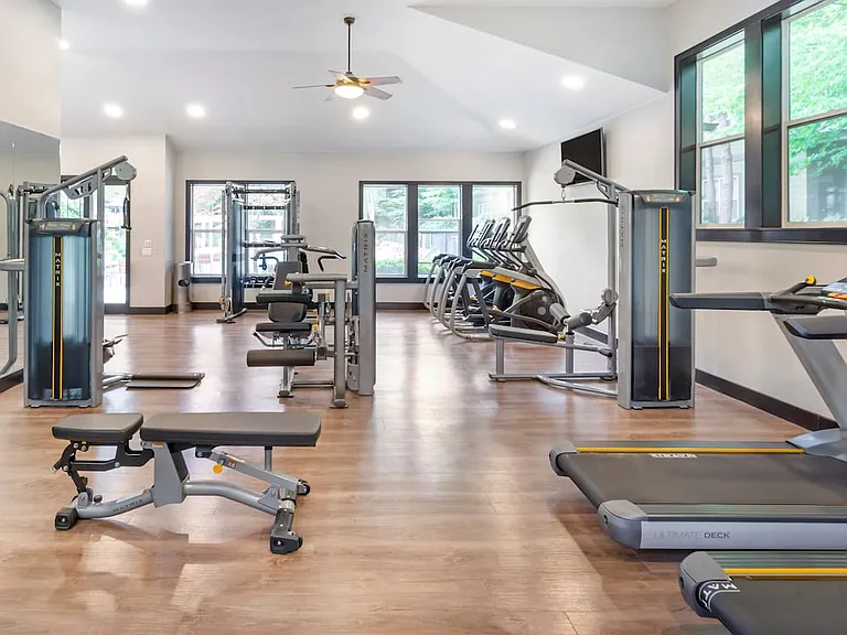 Fitness center with state-of-the-art cardio and strength equipment