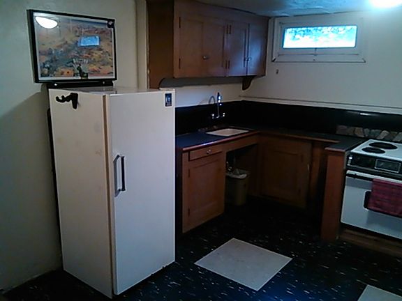 Basement studio.