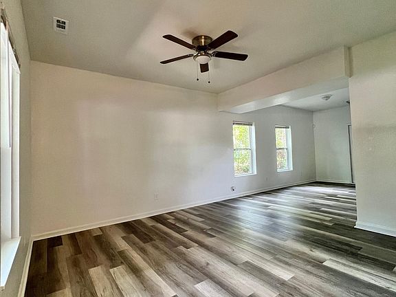 View from the front door looking into the living space.