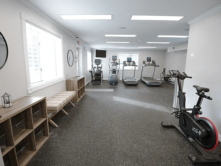 Fitness Center with Storage Space