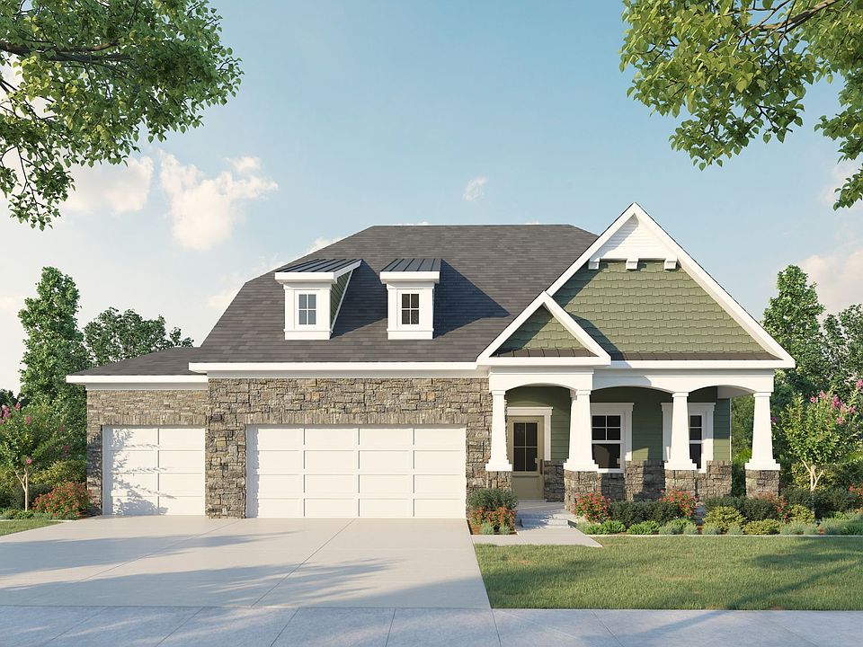 Cottage Elevation 3 Car