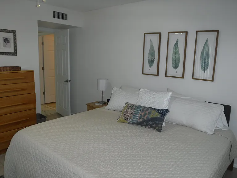 Master bedroom was decorated by interior designer