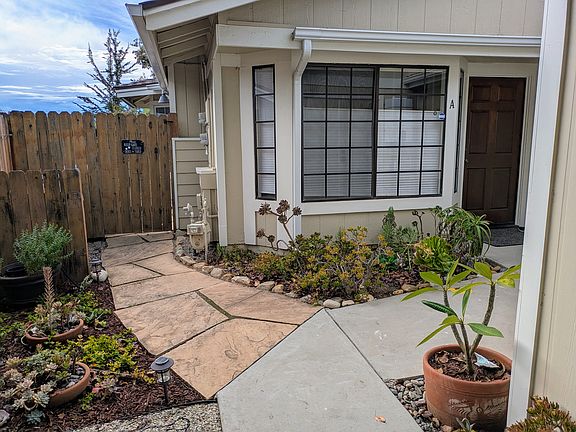 Front door of unit A and side gate