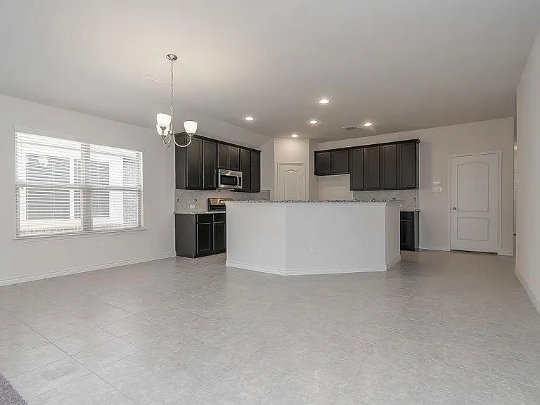 Kitchen view from living area