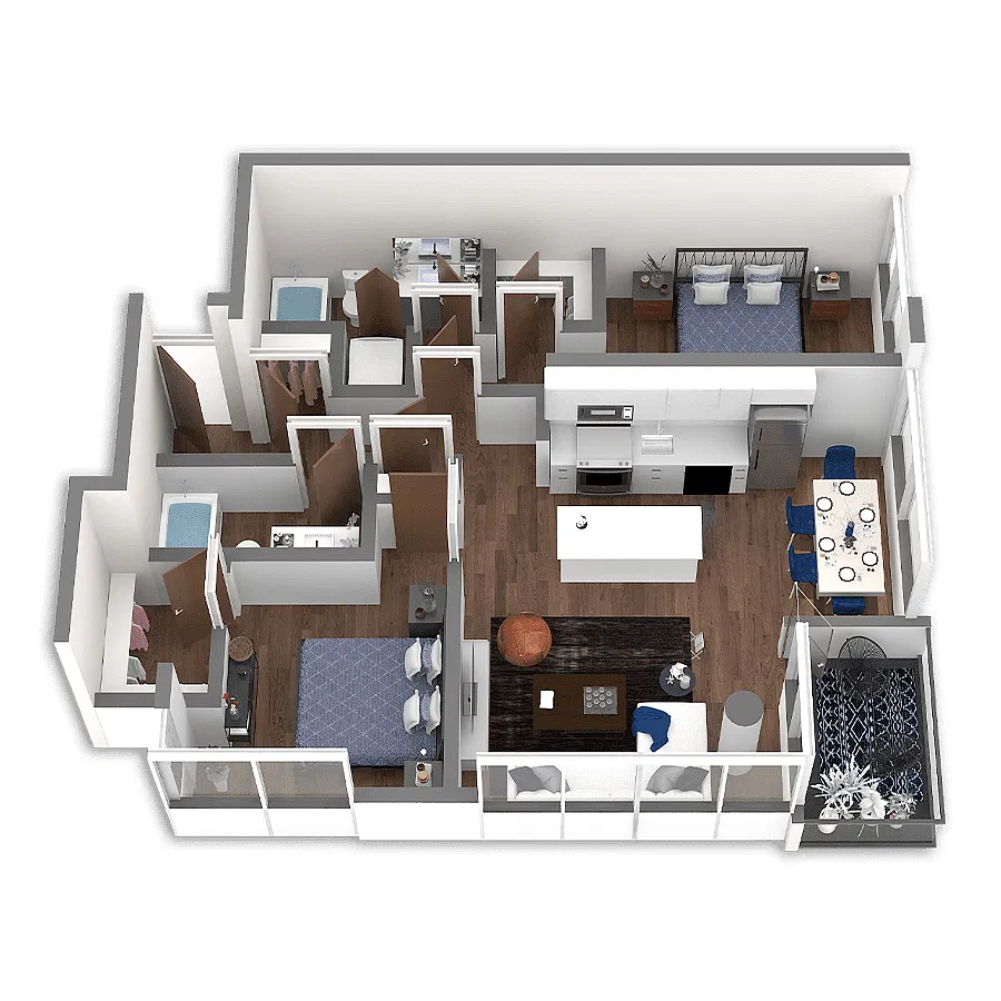 Floor plan Row