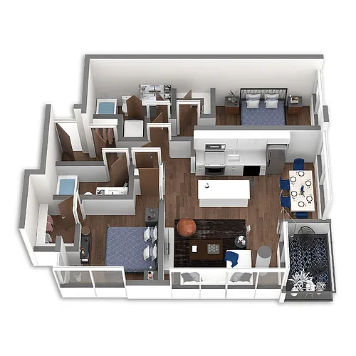 Floor plan Row
