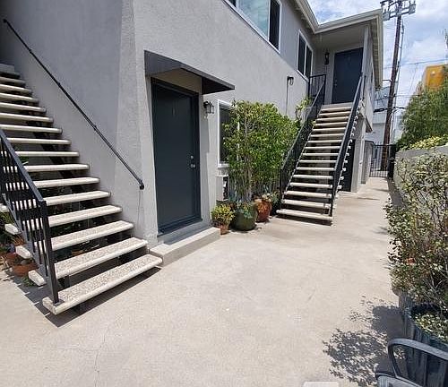 Apt #4 stairway on the right