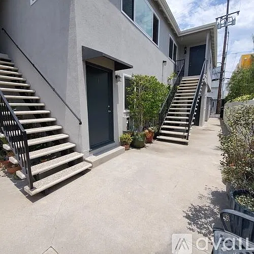 Apt #4 stairway on the right