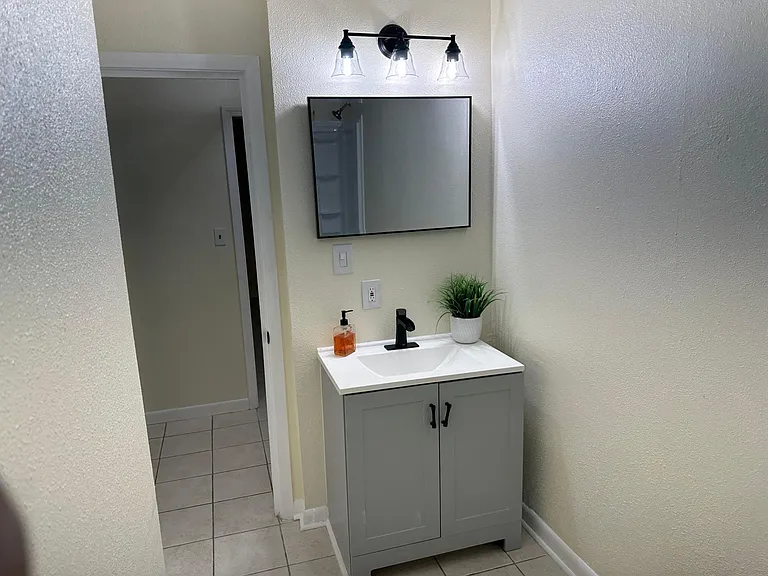 Bathroom vanity view